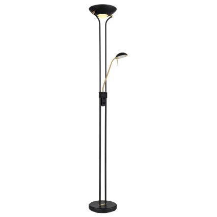 Globo - Dimmbare LED-Stehleuchte LED/20W/230V + LED/5,5W 3000K schwarz/golden