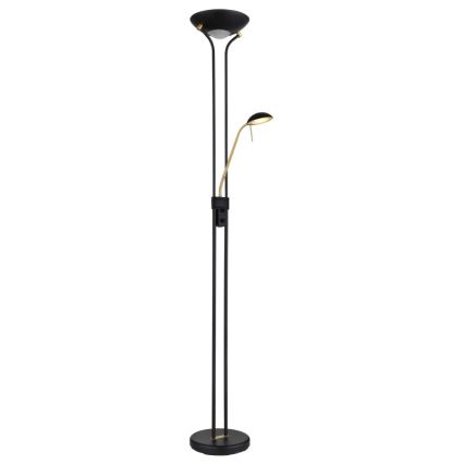 Globo - Dimmbare LED-Stehleuchte LED/20W/230V + LED/5,5W 3000K schwarz/golden