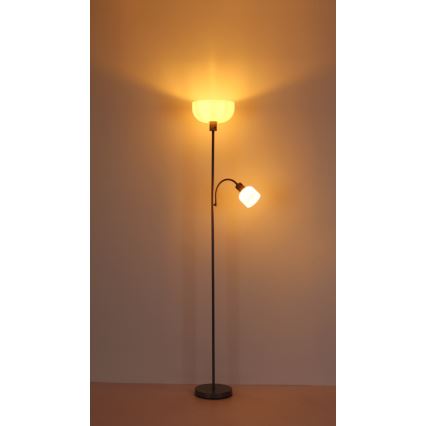 Globo - Stehleuchte 1xE27/40W/230V + 1xE14/25W