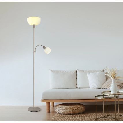 Globo - Stehlampe 1xE27/40W/230V + 1xE14/25W