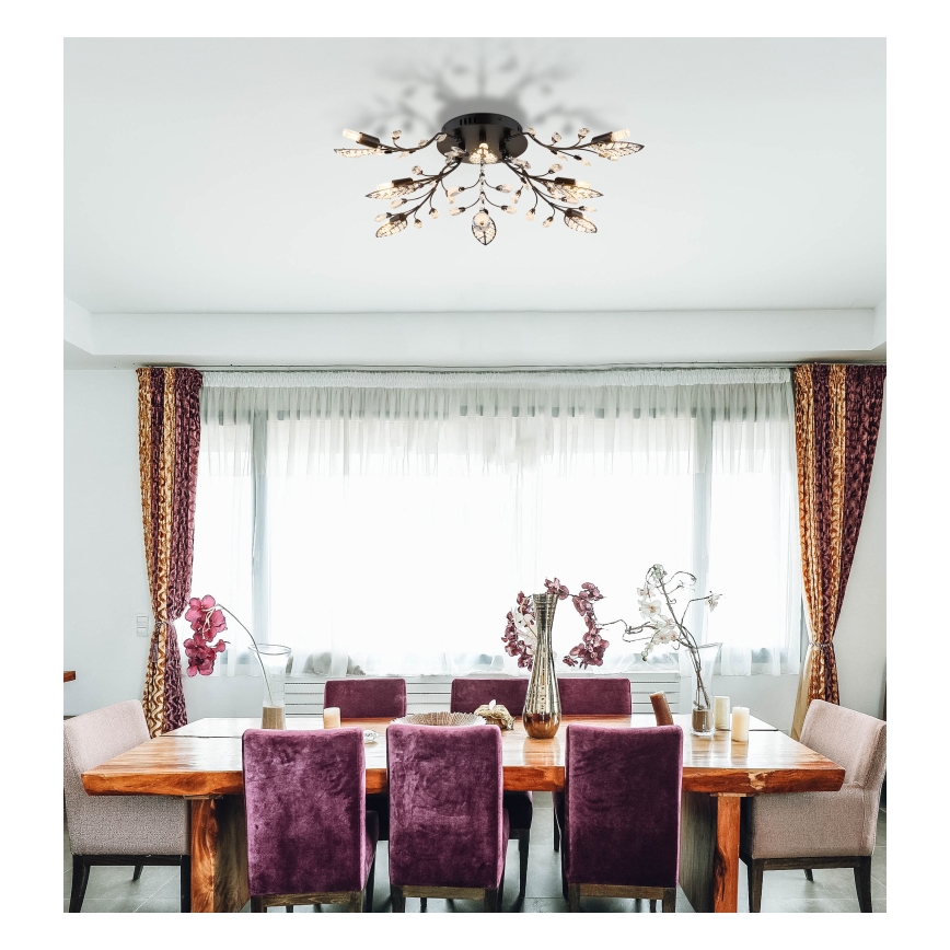 Globo - Deckenleuchte 8×G9/5W/230 V Ø 76 cm