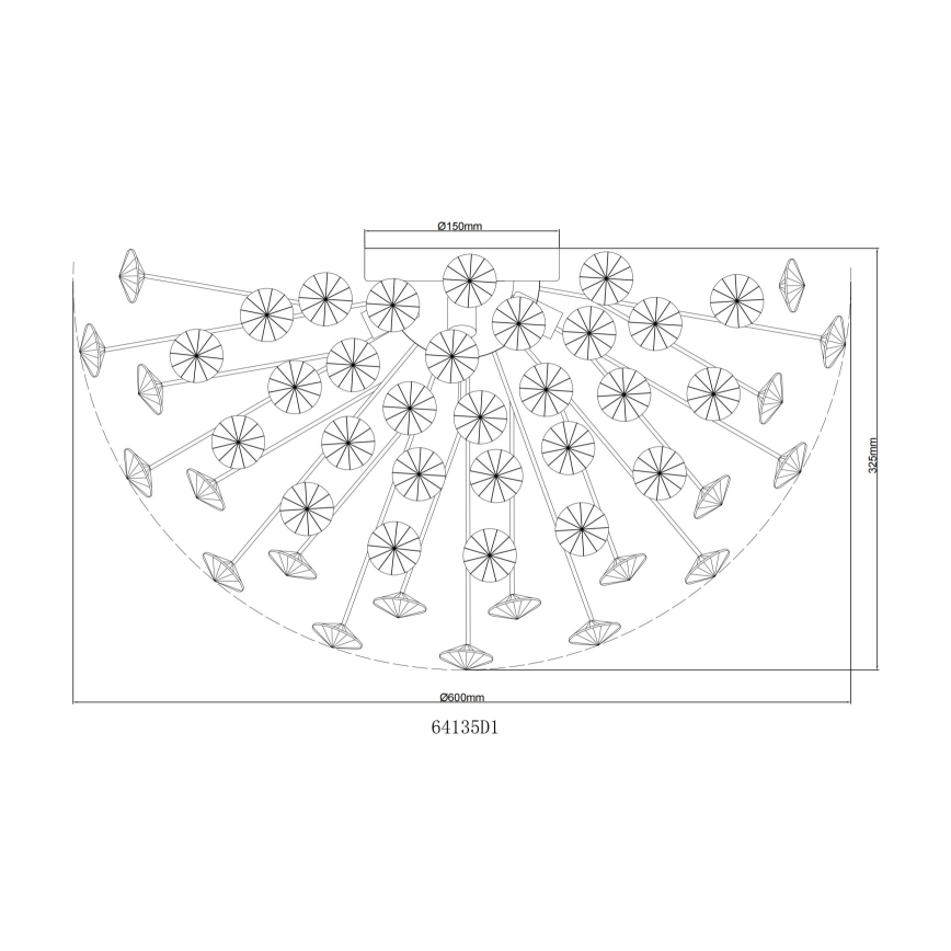 Globo - LED-Deckenleuchte 6xG9/3,5W/230V goldfarben