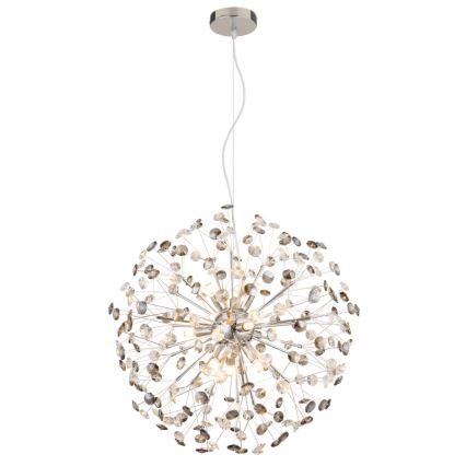 Globo - LED-Pendelleuchte mit Kabelaufhängung 9xG9/3,5W/230V hochglänzender Chrom