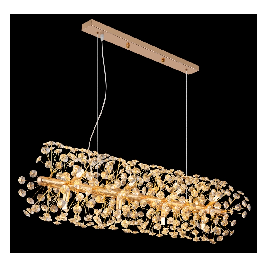 Globo - LED-Kronleuchter an Kabel 12xG9/3,5W/230V goldfarben