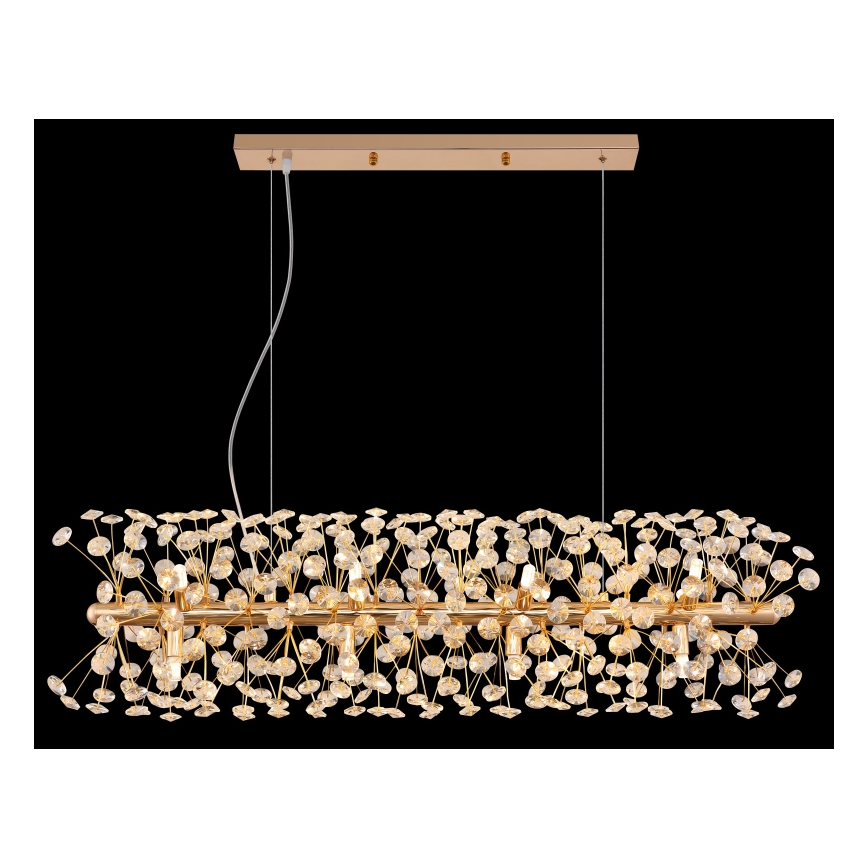 Globo - LED-Kronleuchter an Kabel 12xG9/3,5W/230V goldfarben