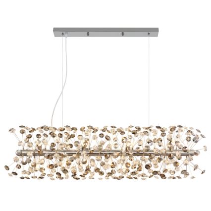 Globo - LED-Hängeleuchte an Stahlseil 12xG9/3,5W/230V glänzender Chrom