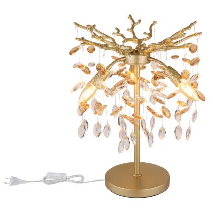 Globo - Tischlampe 3xE14/40W/230V goldfarben
