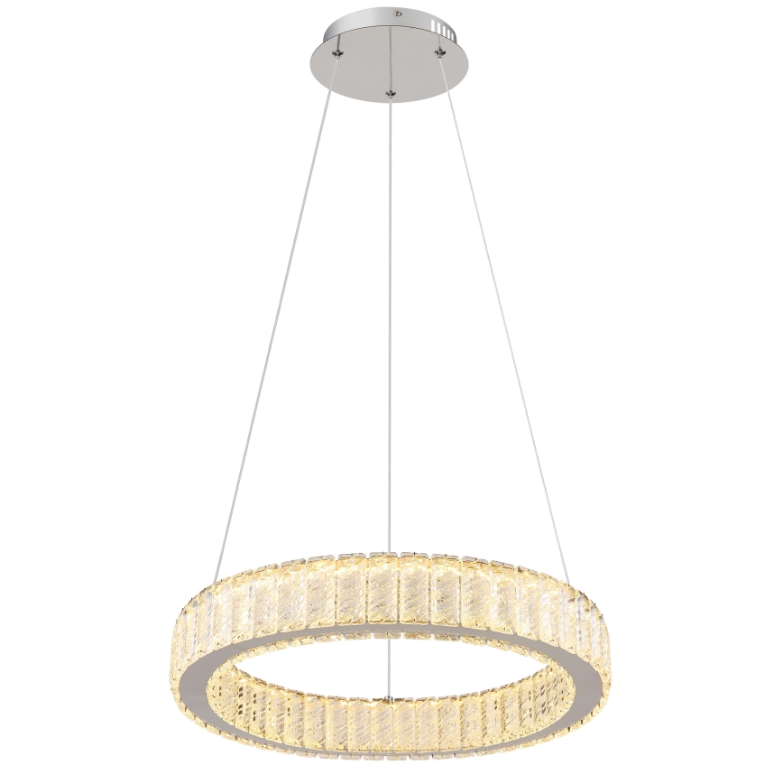 Globo - LED dimmbare Hängeleuchte an Seil LED/50W/230V 2700-6000K Ø 50 cm + Fernbedienung