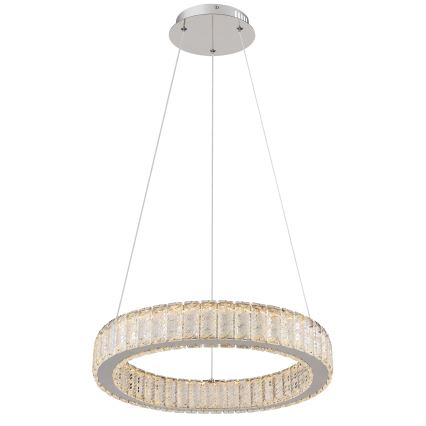 Globo - LED dimmbare Hängeleuchte an Seil LED/50W/230V 2700-6000K Ø 50 cm + Fernbedienung