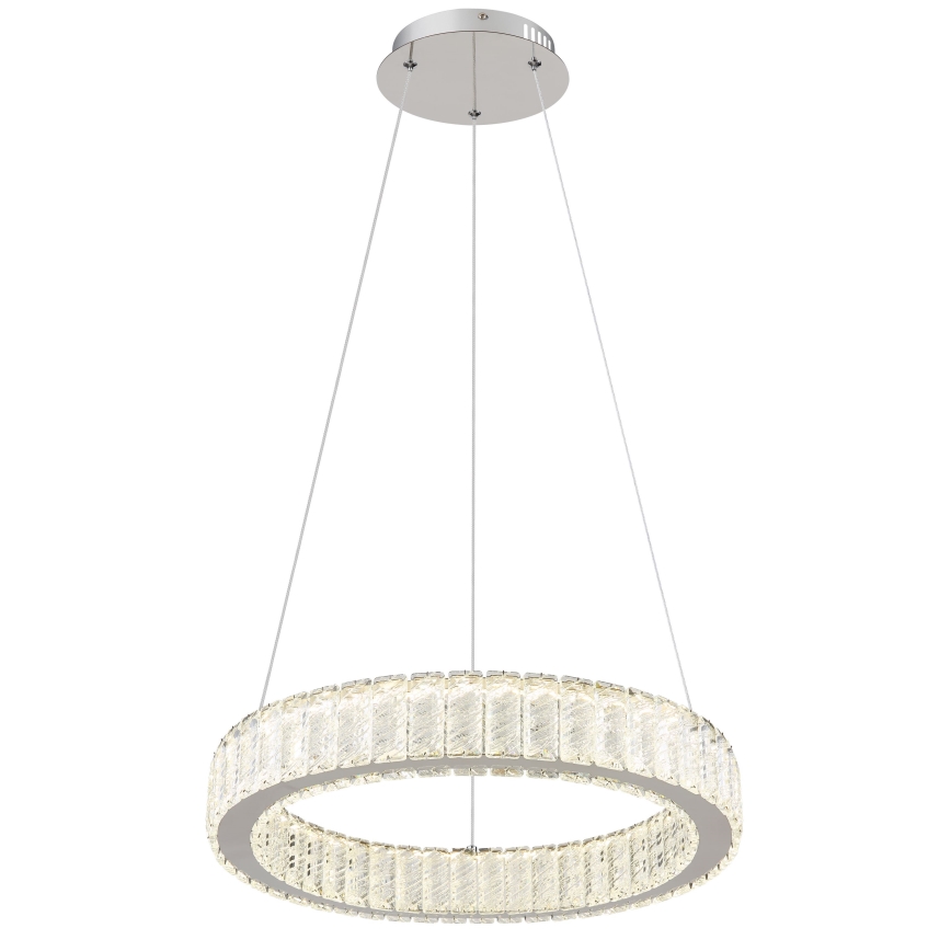 Globo - LED dimmbare Hängeleuchte an Seil LED/50W/230V 2700-6000K Ø 50 cm + Fernbedienung