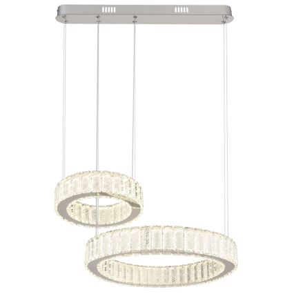 Globo - LED dimmbare Hängeleuchte an Seil LED/80W/230V 2700-6000K + Fernbedienung
