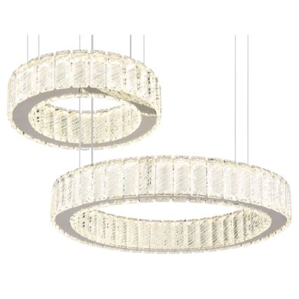 Globo - LED dimmbare Hängeleuchte an Seil LED/80W/230V 2700-6000K + Fernbedienung