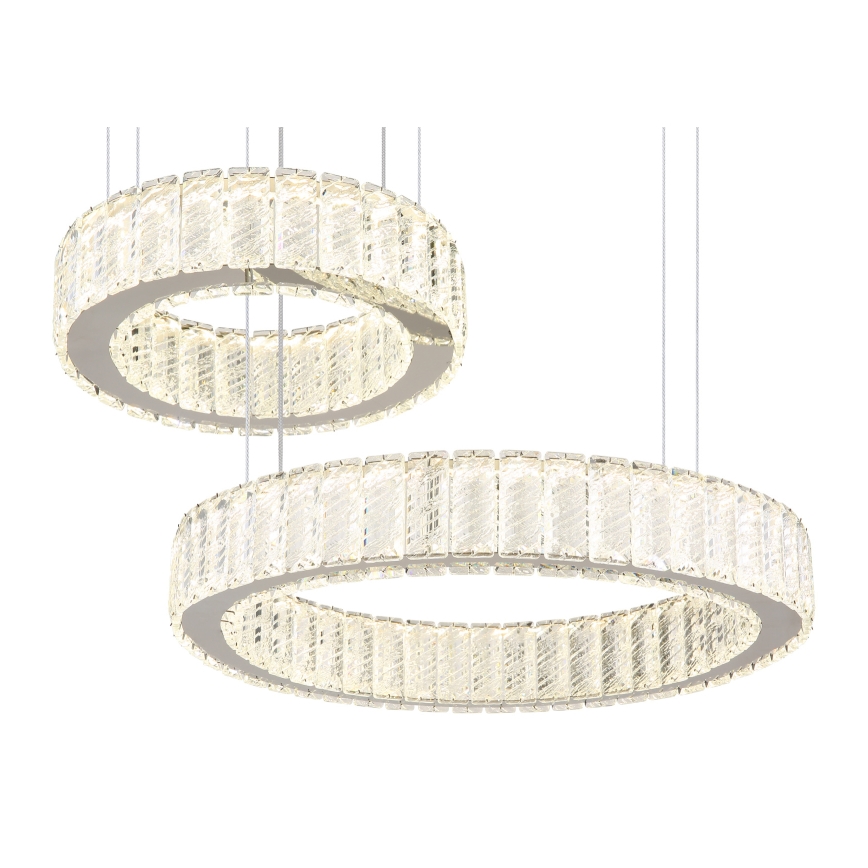 Globo - LED dimmbare Hängeleuchte an Seil LED/80W/230V 2700-6000K + Fernbedienung