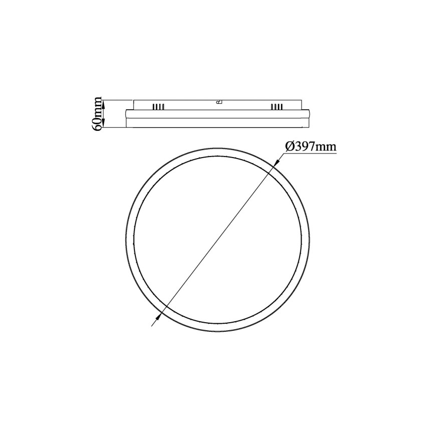 Globo - LED-Deckenleuchte LED/40W/230V 3000/4000/6000K d 39,7 cm