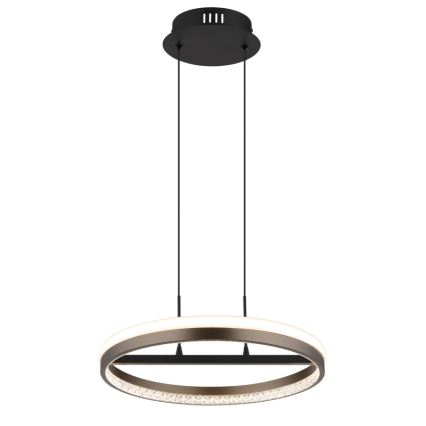 Globo - LED-Kronleuchter an Aufhängung LED/40W/230V 3000/4000/6000K d 39,7 cm braun