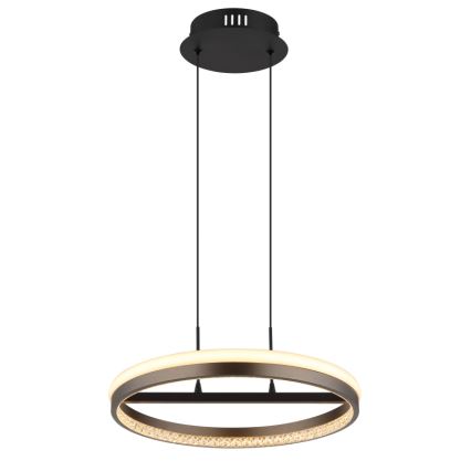Globo - LED-Kronleuchter an Aufhängung LED/40W/230V 3000/4000/6000K d 39,7 cm braun