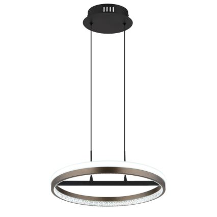 Globo - LED-Kronleuchter an Aufhängung LED/40W/230V 3000/4000/6000K d 39,7 cm braun