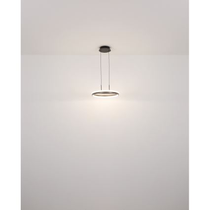 Globo - LED-Kronleuchter an Aufhängung LED/40W/230V 3000/4000/6000K d 39,7 cm braun