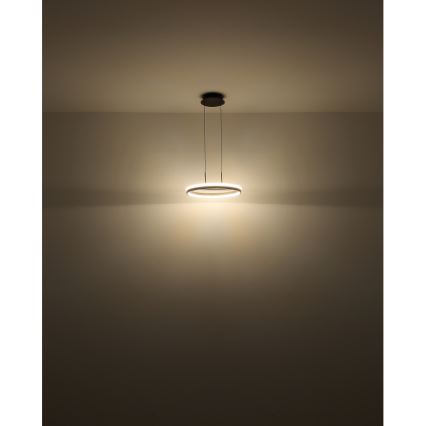 Globo - LED-Kronleuchter an Aufhängung LED/40W/230V 3000/4000/6000K d 39,7 cm braun