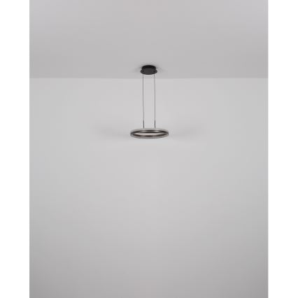 Globo - LED-Kronleuchter an Aufhängung LED/40W/230V 3000/4000/6000K d 39,7 cm braun
