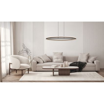 Globo - LED-Kronleuchter an Aufhängung LED/60W/230V 3000/4000/6000K braun