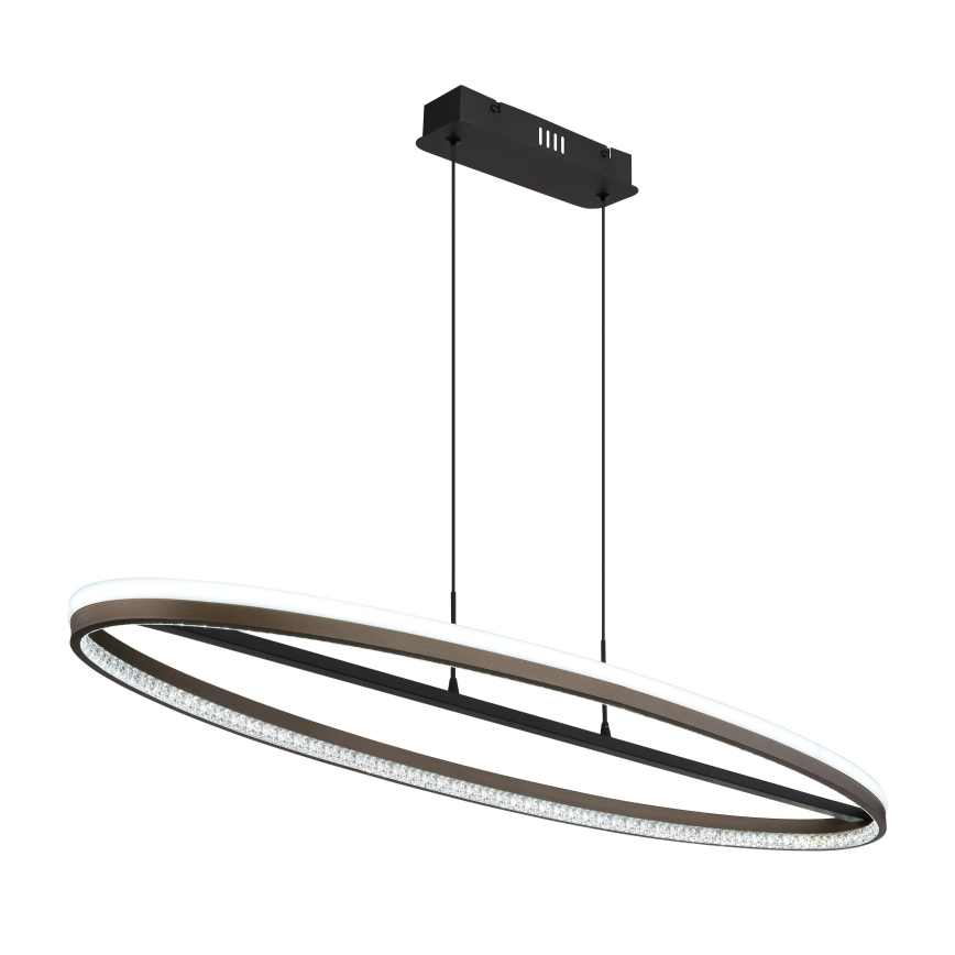 Globo - LED-Kronleuchter an Aufhängung LED/60W/230V 3000/4000/6000K braun
