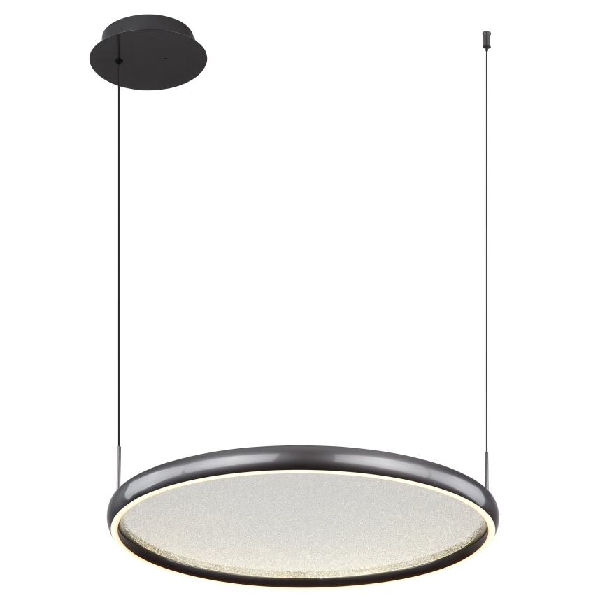 Globo - Dimmbare LED-Hängeleuchte LED/36W/230V 2700-6000K schwarz + Fernbedienung