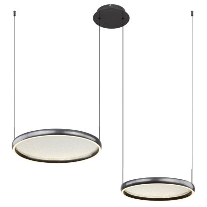 Globo - Dimmbare LED-Hängeleuchte LED/50W/230V 2700-6000K schwarz + Fernbedienung