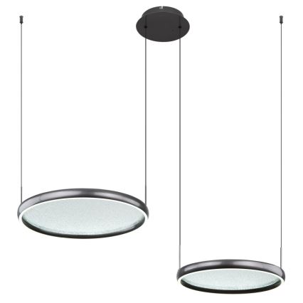 Globo - Dimmbare LED-Hängeleuchte LED/50W/230V 2700-6000K schwarz + Fernbedienung