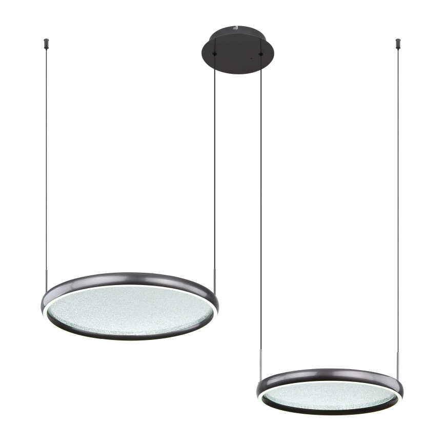Globo - Dimmbare LED-Hängeleuchte LED/50W/230V 2700-6000K schwarz + Fernbedienung