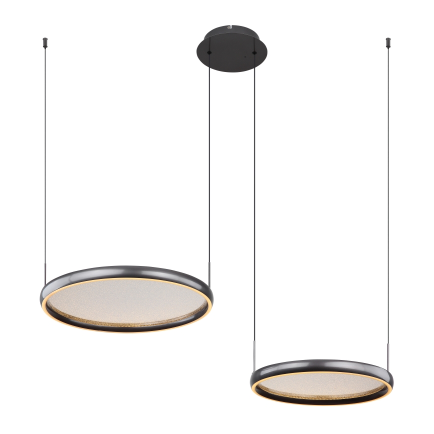 Globo - Dimmbare LED-Hängeleuchte LED/50W/230V 2700-6000K schwarz + Fernbedienung