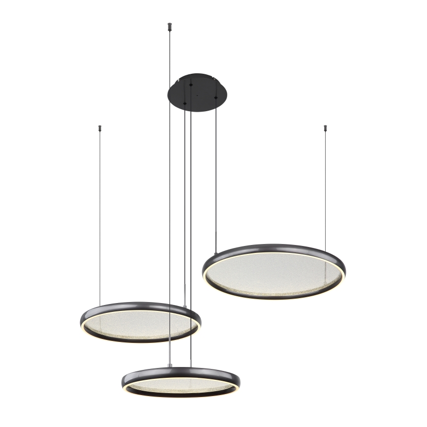 Globo - Dimmbare LED-Hängeleuchte LED/55W/230V 2700-6000K schwarz + Fernbedienung