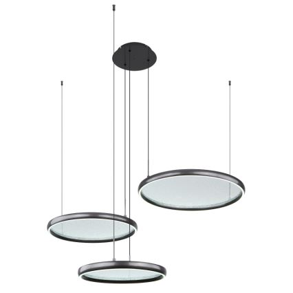 Globo - Dimmbare LED-Hängeleuchte LED/55W/230V 2700-6000K schwarz + Fernbedienung