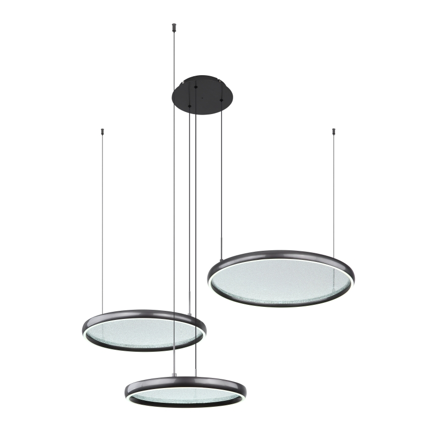 Globo - Dimmbare LED-Hängeleuchte LED/55W/230V 2700-6000K schwarz + Fernbedienung