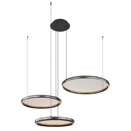Globo - Dimmbare LED-Hängeleuchte LED/55W/230V 2700-6000K schwarz + Fernbedienung