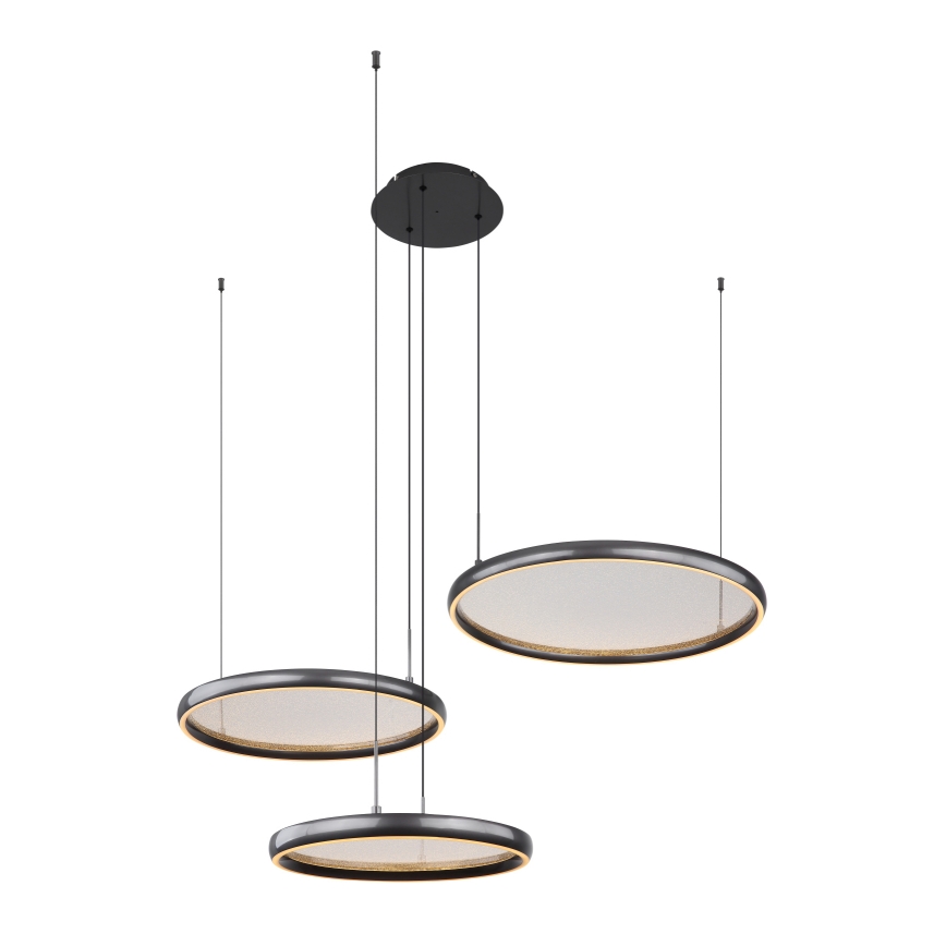 Globo - Dimmbare LED-Hängeleuchte LED/55W/230V 2700-6000K schwarz + Fernbedienung