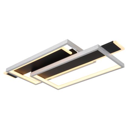 Globo - LED-Deckenleuchte LED/40W/230V 62x27 cm matt Chrom/schwarz