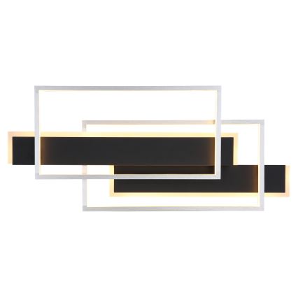 Globo - LED-Deckenleuchte LED/40W/230V 62x27 cm matt Chrom/schwarz