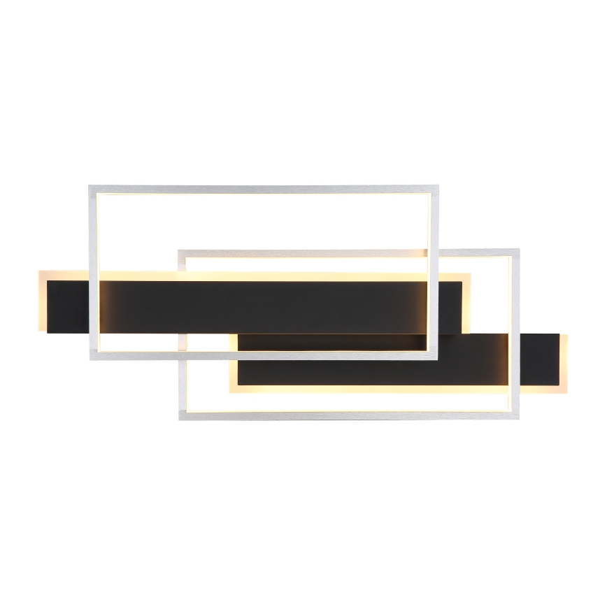 Globo - LED-Deckenleuchte LED/40W/230V 62x27 cm matt Chrom/schwarz