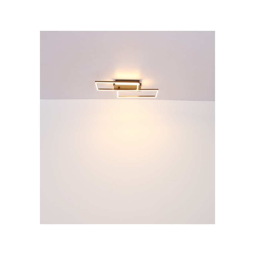 Globo - LED-Deckenleuchte LED/40W/230V 62x27 cm matt Chrom/schwarz