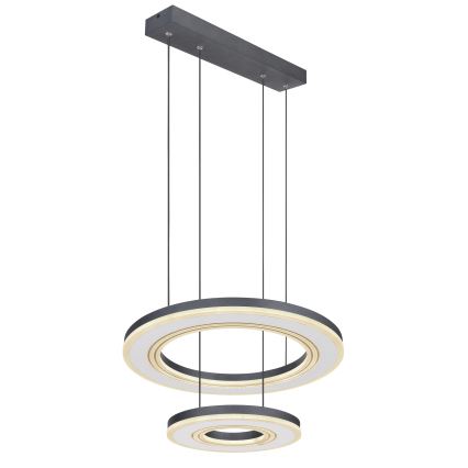 Globo - Dimmbare LED-Hängeleuchte LED/50W/230V 2700-6000K d 50 cm schwarz + Fernbedienung