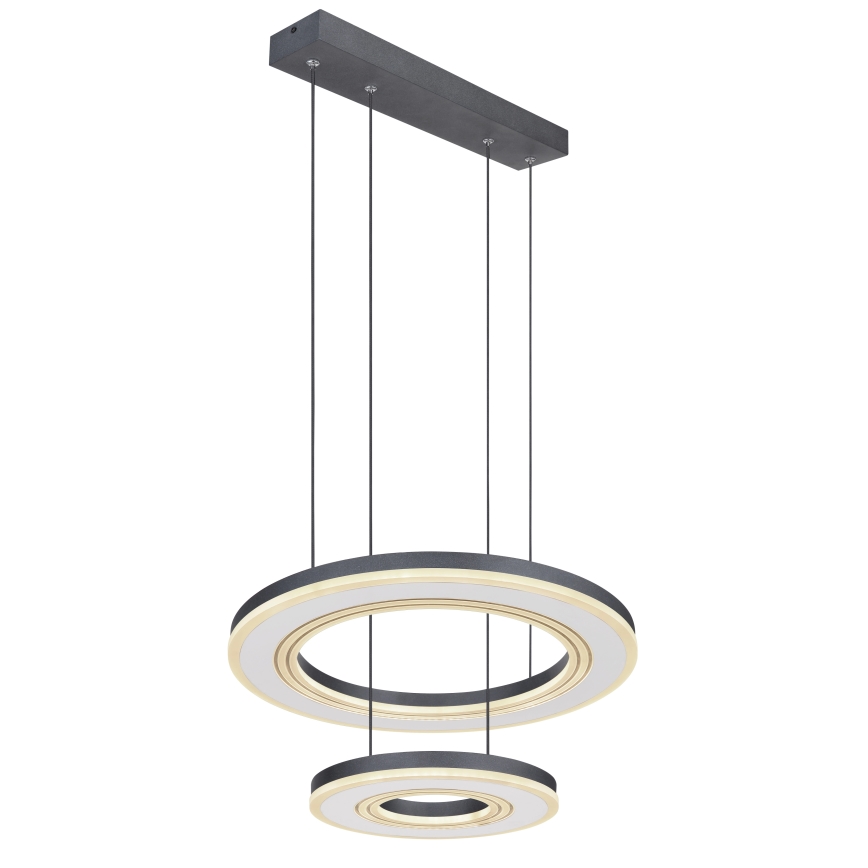 Globo - Dimmbare LED-Hängeleuchte LED/50W/230V 2700-6000K d 50 cm schwarz + Fernbedienung