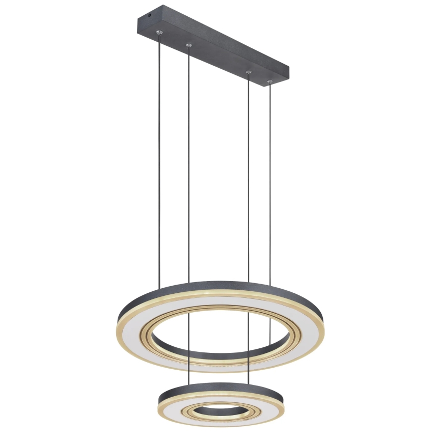 Globo - Dimmbare LED-Hängeleuchte LED/50W/230V 2700-6000K d 50 cm schwarz + Fernbedienung