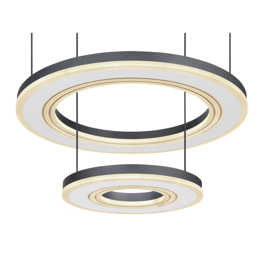Globo - Dimmbare LED-Hängeleuchte LED/50W/230V 2700-6000K d 50 cm schwarz + Fernbedienung