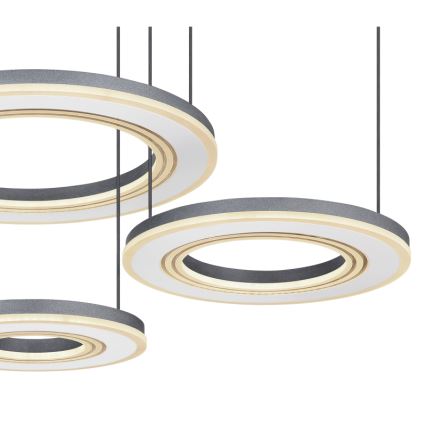 Globo - Dimmbare LED-Hängeleuchte LED/80W/230V 2700-6000K schwarz + Fernbedienung