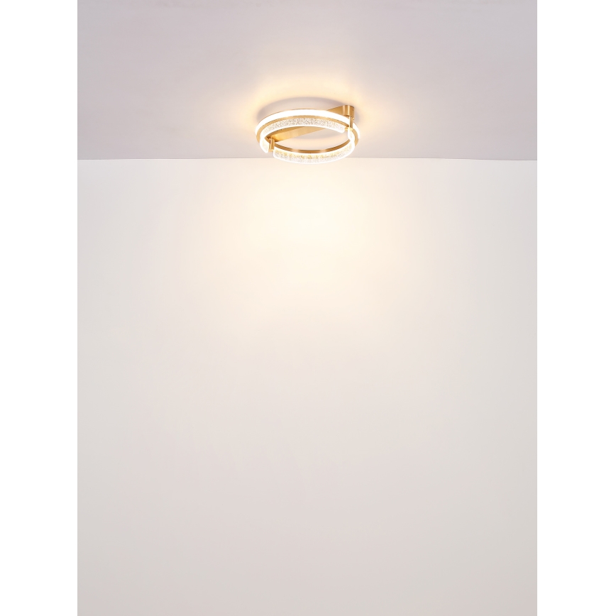 Globo - LED dimmbare Kristall-Deckenleuchte LED/36W/230V 2700K-6000K + Fernbedienung
