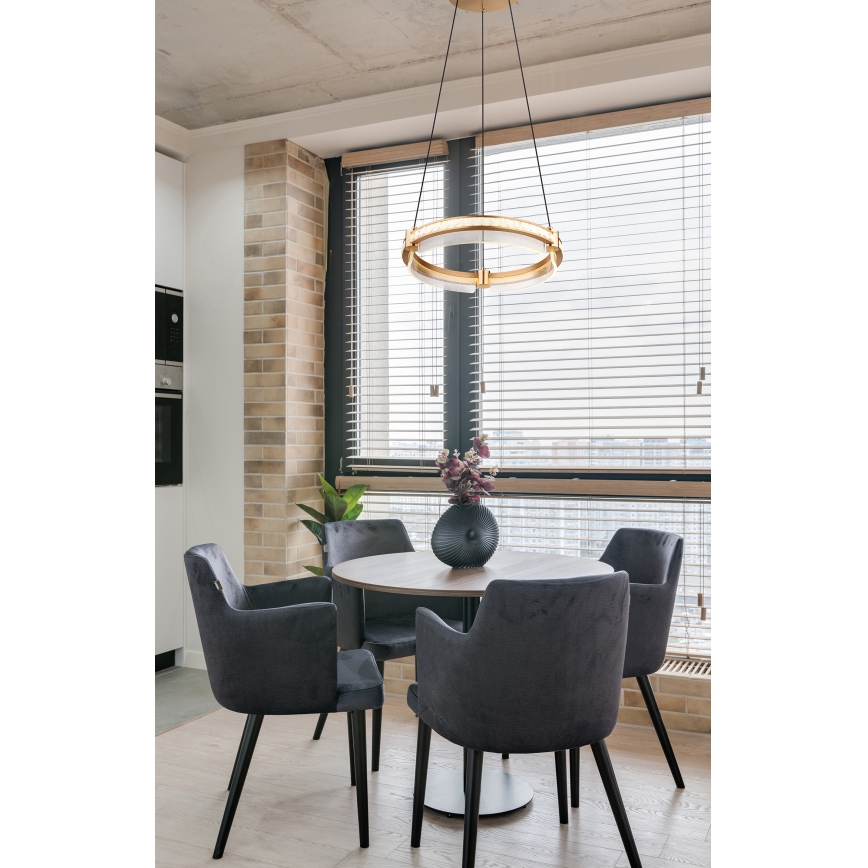 Globo - LED dimmbarer Kristall-Pendelleuchter an Kabel LED/36W/230V 2700K-6000K + Fernbedienung