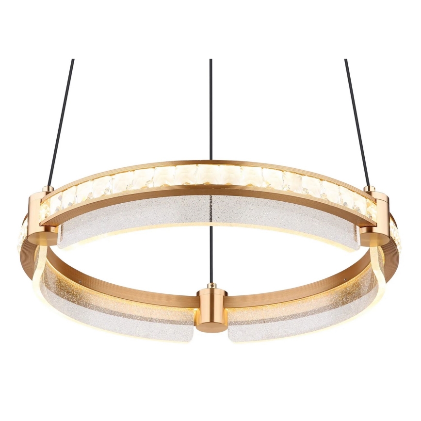 Globo - LED dimmbarer Kristall-Pendelleuchter an Kabel LED/36W/230V 2700K-6000K + Fernbedienung