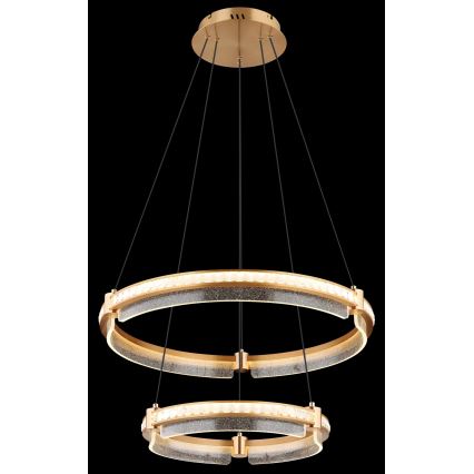 Globo - LED dimmbarer Kristall-Pendelleuchter an Kabel LED/78W/230V 2700K-6000K + Fernbedienung