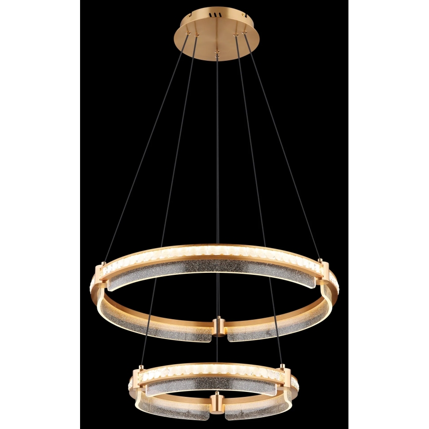 Globo - LED dimmbarer Kristall-Pendelleuchter an Kabel LED/78W/230V 2700K-6000K + Fernbedienung